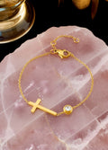 ✨ Bracelet délicat avec croix – Marque Kimi ✨