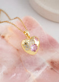 Collier cœur abeille; fleurs Kimi Bijoux - Acier inoxydable doré ✨