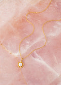 Collier fleur perle blanche Kimi Bijoux - Acier inoxydable doré ✨