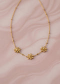 Collier fleurs marguerites doré Kimi Bijoux - Acier inoxydable ✨
